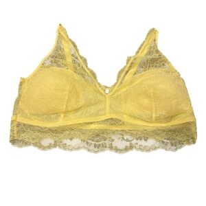 Pearl By Venus Yellow Lace Bralette